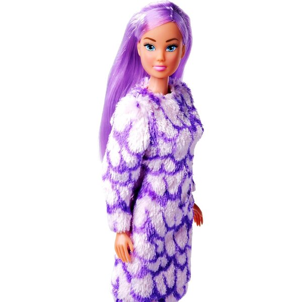 Steffi Love Fluffy Fashion bambola 29 cm con abito soffice e accessori in 2 colori