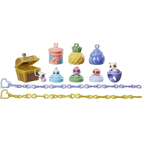 Littlest Pet Shop Teensies Tropical Treasures – Minitiere mit Lebensraum zum Tragen