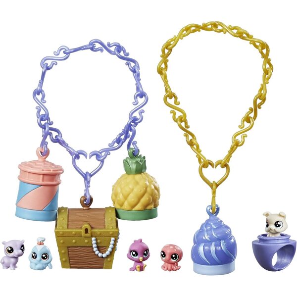 Littlest Pet Shop Teensies Tropical Treasures – Minitiere mit Lebensraum zum Tragen