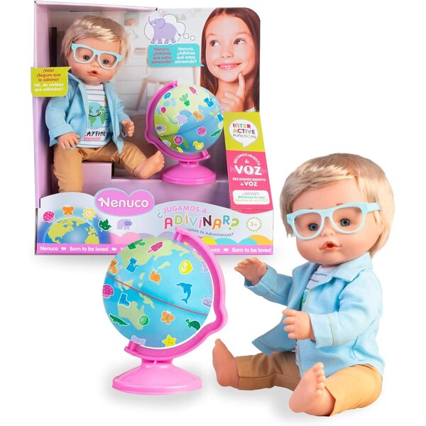 Nenuco bambole Bebè Interattiva 35 cm con Riconoscimento Vocale per Bambini +3