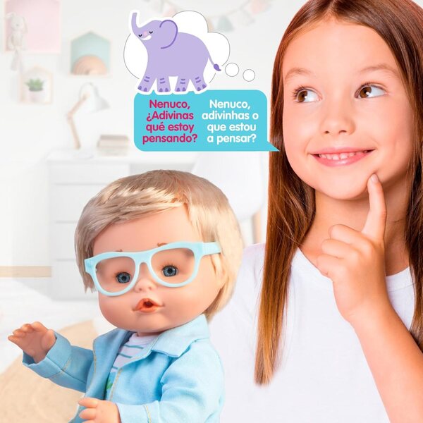 Nenuco Interaktive Babypuppen 35 cm mit Spracherkennung für Kinder +3