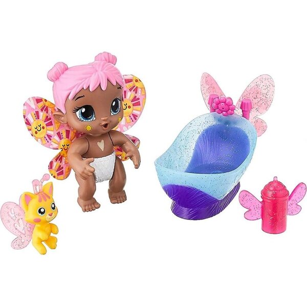 Baby Alive Glo Pixies Minis Bubble Sunny – 10 cm leuchtende Puppen, interaktiv