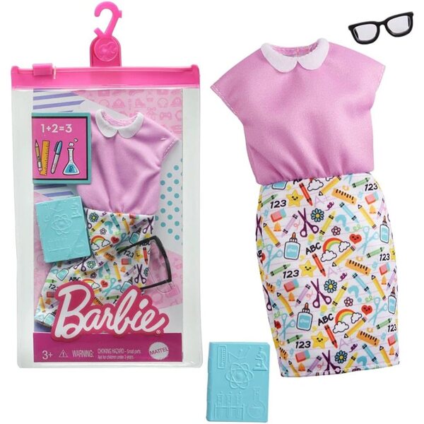 Barbie Fashion Pack GRC54 - Completo Insegnante con Abito e Accessori per Bambole