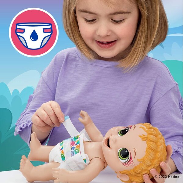 Baby Alive Dino Cuties Tricératops-Puppen mit Dinosaurier-Zubehör und Flaschen