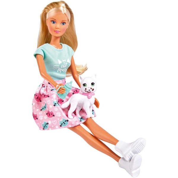 Pupazzo Steffi Love con Gatto e Accessori Moda 29 cm - Simba