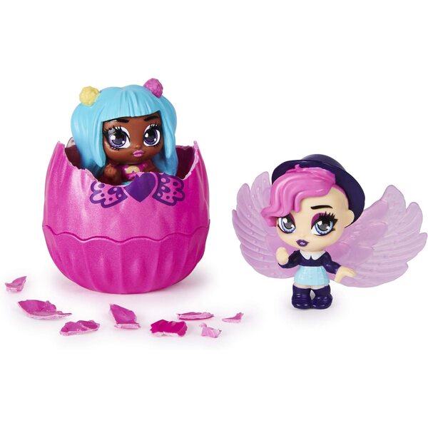 Hatchimals Mini Pixies 2 Figuren 3,8 cm mit austauschbaren und riesigen Flügeln