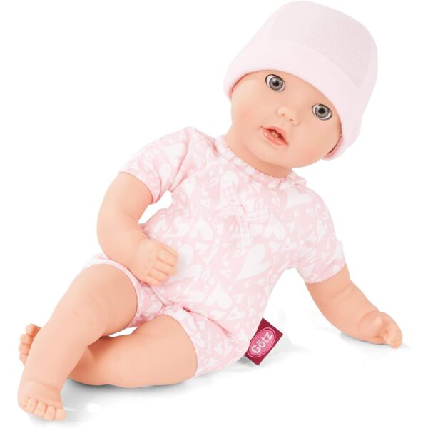 Götz Cozy Aquini bambola da vestire 33 cm, addormentata con occhi azzurri, da 18 mesi