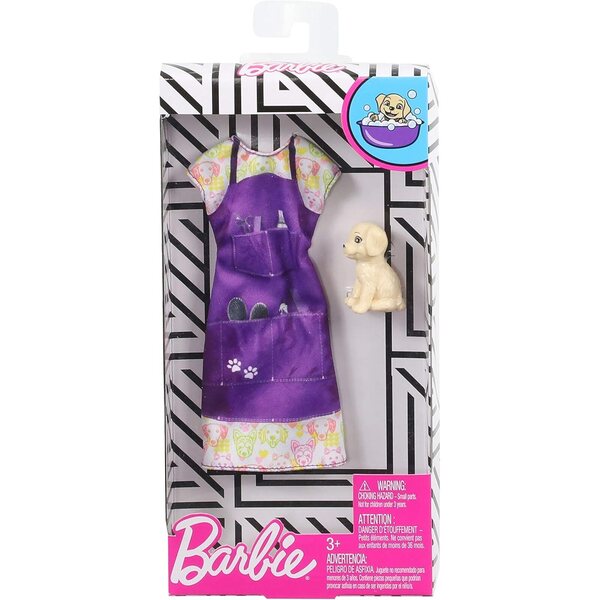 Barbie-Set aus Kleidung und Zubehör für die Hundepflege – Pflege- und Liebesspiel