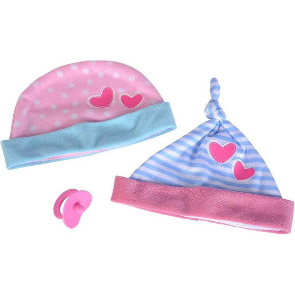 Simba 2 cuffiette a righe per bambola New Born 38-43 cm, accessorio bimbo