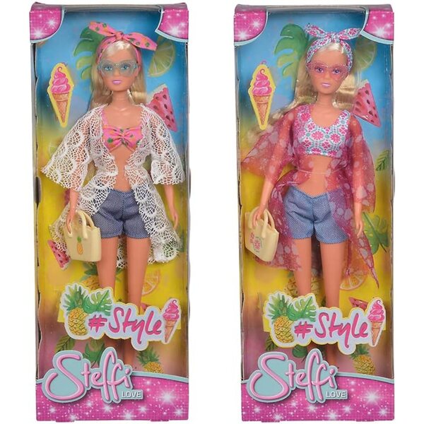 Simba Steffi Love #Style кукла с модни летни аксесоари за деца 3+