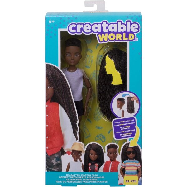 Creatable World Character Kit Brünette Puppe 30 cm mit anpassbaren Haaren 6+