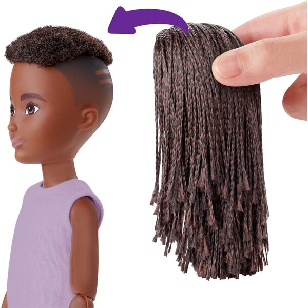 Creatable World Kit Personaggio Bambola Bruna 30 cm con Capelli Personalizzabili 6+