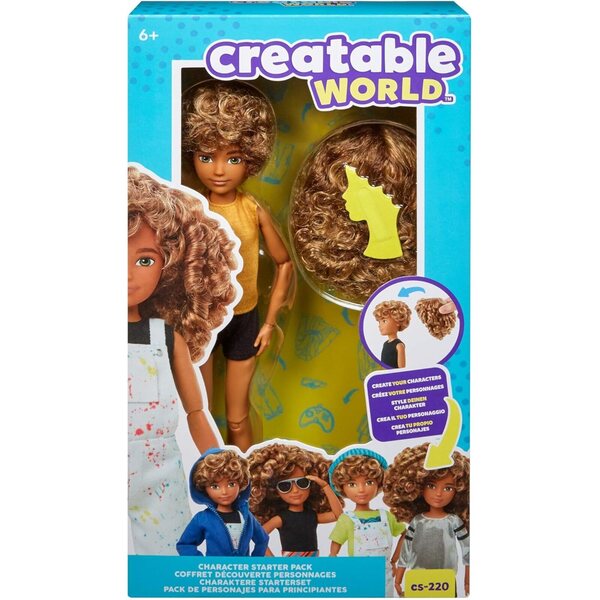 Creatable World Character Kit: anpassbare Puppe mit braunen Haaren für Kinder ab 6 Jahren