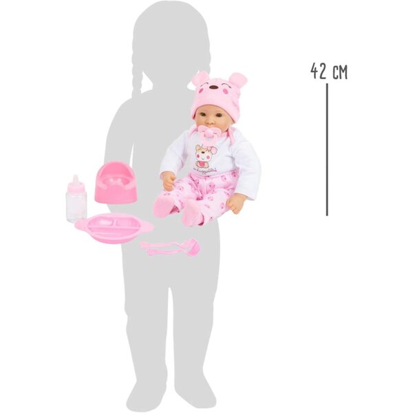 Small Foot Bambola Bimba con Accessori, Corpo Morbido, Gioco di Ruolo 5 pezzi