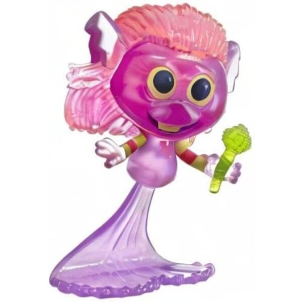 Hasbro Trolls World Tour Kleine durchscheinende Meerjungfrau-Puppe mit Mikrofon