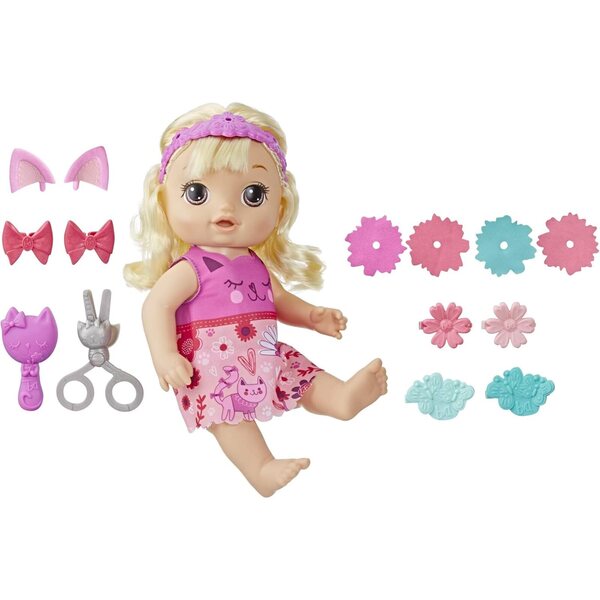 Baby Alive Coiffure Magique – Mitwachsende Puppe mit blonden Haaren und Zubehör