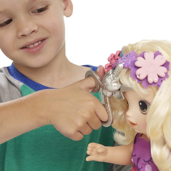 Baby Alive Coiffure Magique – Mitwachsende Puppe mit blonden Haaren und Zubehör