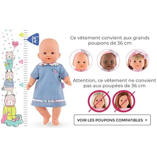 Corolle Mon Grand Doll 140400 – TropiCorolle Set für Puppe 36 cm