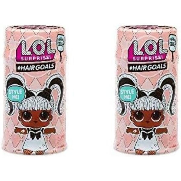 LOL Surprise Hairgoals Serie 5 – Set mit 2 Sammlerpuppen aus echtem Haar