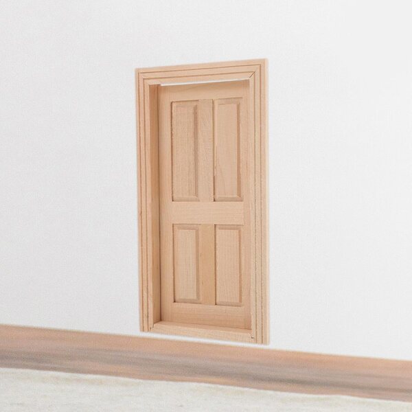 VICASKY Mini Porta in Legno per Case delle Bambole - Accessorio Decorativo Fai da Te
