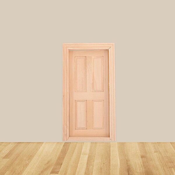 VICASKY Mini Porta in Legno per Case delle Bambole - Accessorio Decorativo Fai da Te