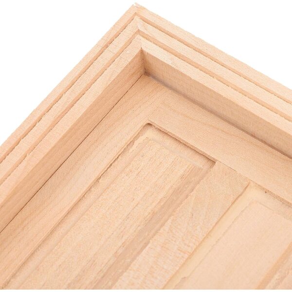 VICASKY Mini Porta in Legno per Case delle Bambole - Accessorio Decorativo Fai da Te