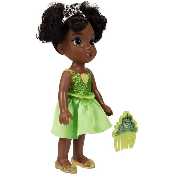 15 cm große Disney-Prinzessin-Puppe mit Kamm – Glitzer und bunte Details