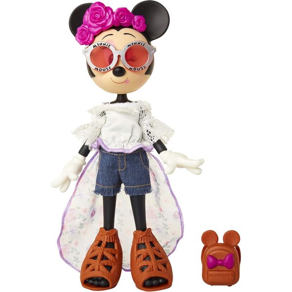 Minnie Mouse Festival Floral 10"-Puppen mit Zubehör und 5 Gelenken