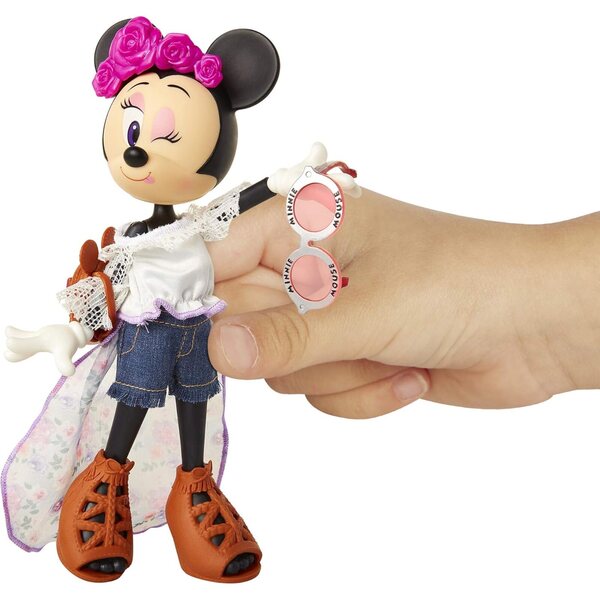 Minnie Mouse Festival Floral 10"-Puppen mit Zubehör und 5 Gelenken