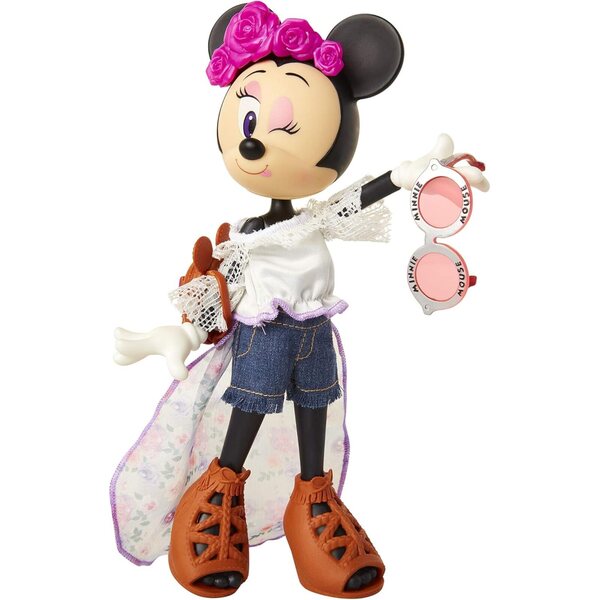 Minnie Mouse Festival Floral 10"-Puppen mit Zubehör und 5 Gelenken