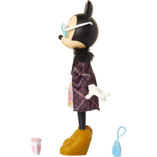 Disney Minnie Mouse Sweet Latte 25,4 cm große Puppe mit schickem Outfit und Zubehör