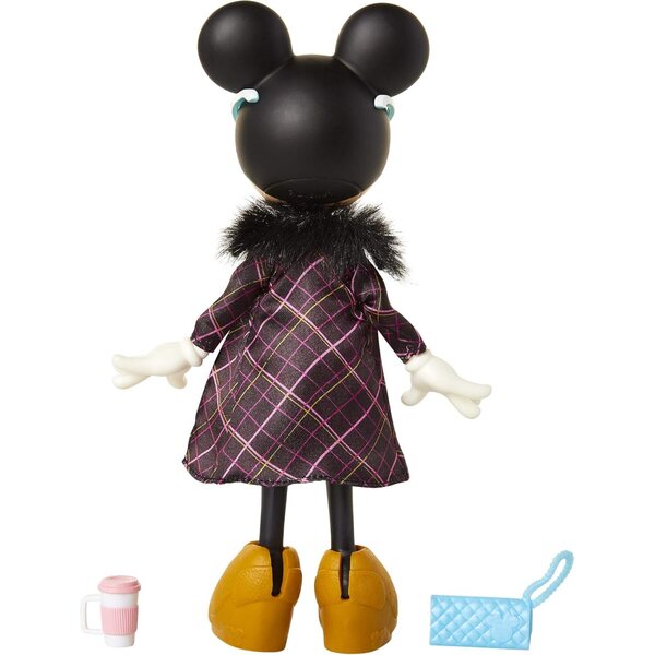 Disney Minnie Mouse Sweet Latte 25,4 cm große Puppe mit schickem Outfit und Zubehör