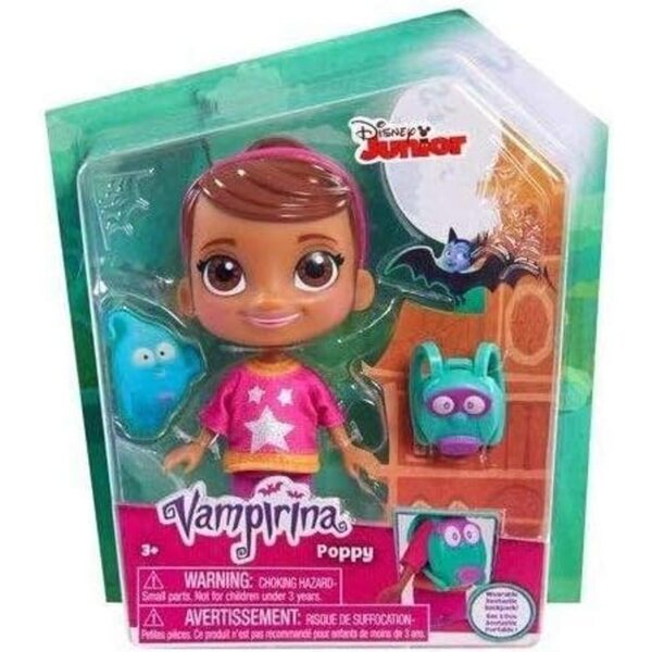 Poppy Disney Vampirina 14 cm Puppen mit Rucksackzubehör für kreative Spiele