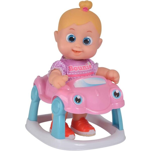 Simba Bouncin Babies Little Bonny mit Lauflernhilfe, 16 cm, interaktives Spiel für Kinder