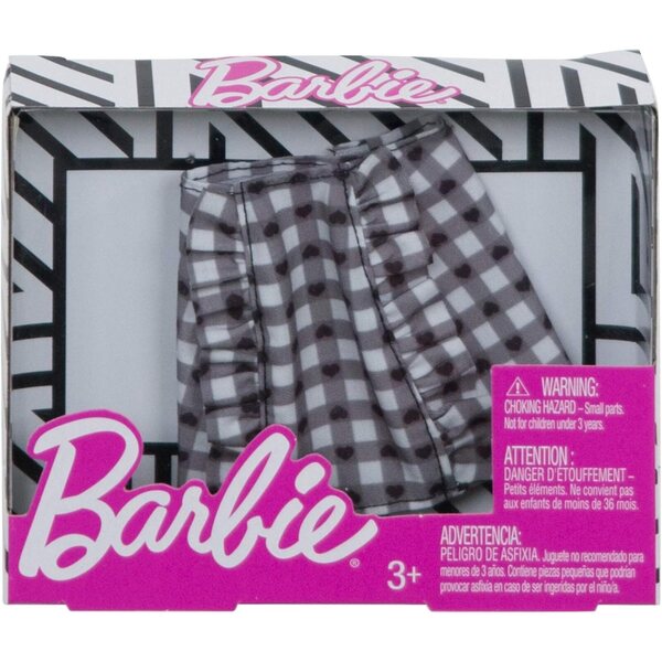 Barbie Gonna a Quadretti Vichy Fashion Bottom FXH87 di Mattel, Nuova