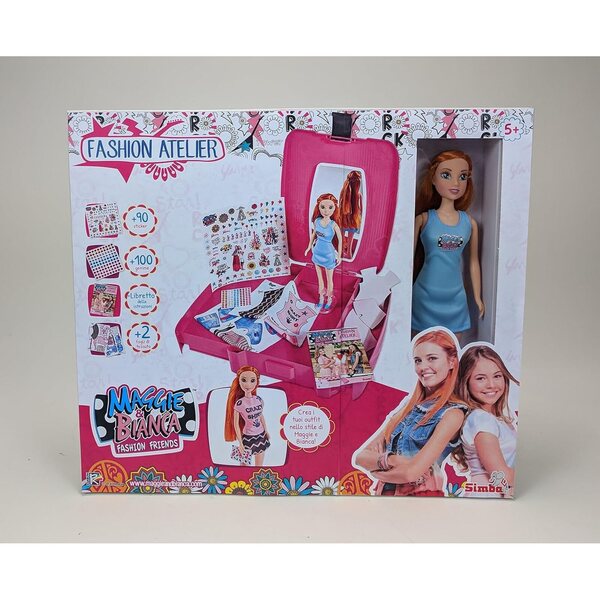 Simba Maggie und Bianca Fashion Atelier mit kreativen Modeset-Puppen