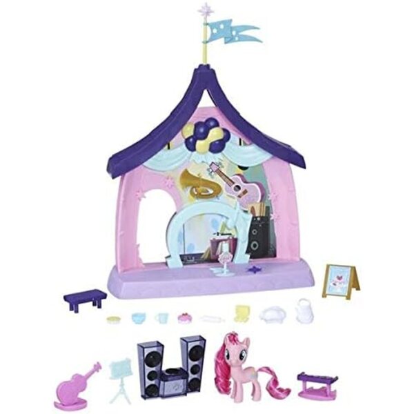 My Little Pony Pinkie Pie Figura 7,5 cm con Suoni e Accessori Cucina e Musica
