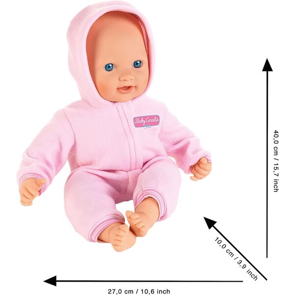 Theo Klein Baby Coralie Bambolotto Câlin 40 cm con Accessori per Bambini 18+ Mesi