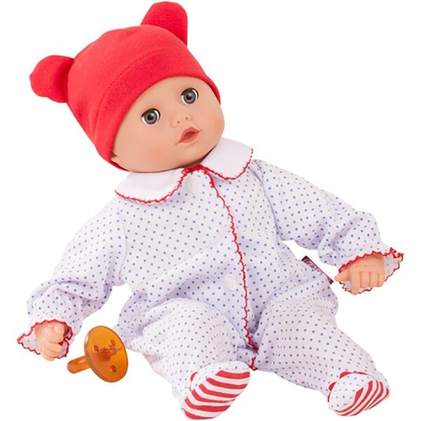 Götz Muffin Boy - bambole bebè bambino 33 cm con corpo morbido e accessori 4 pezzi