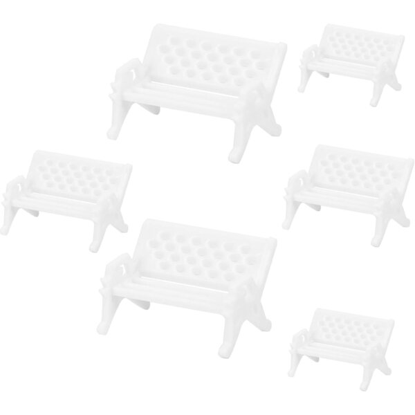 Set 6 Mini Mobili da Giardino in Miniatura Didiseaon - Mini Panca e Tavolo Realistici