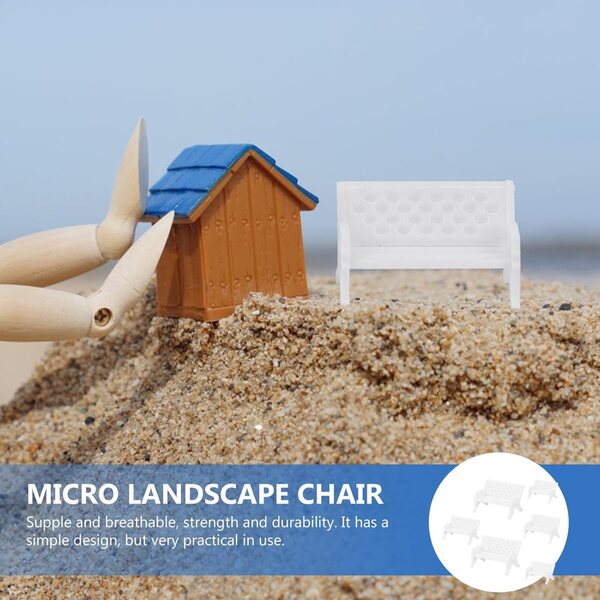 Set 6 Mini Mobili da Giardino in Miniatura Didiseaon - Mini Panca e Tavolo Realistici