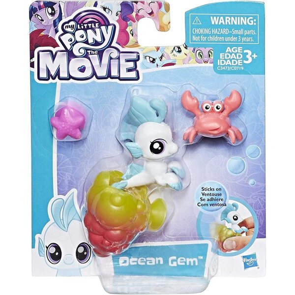 My Little Pony Baby Pony Meerjungfrau Ozean Edelstein 3 cm mit Zubehör – Kreativspiel