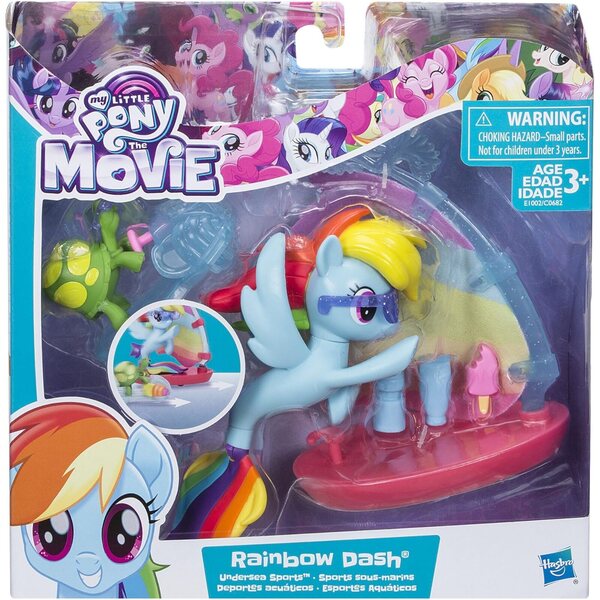 My Little Pony Rainbow Dash Modepuppen mit Strandzubehör und Fahrzeugen