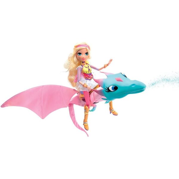 Giochi Preziosi Regal Academy Dragon Glitter mit Rosenpuppe und beweglichen Flügeln