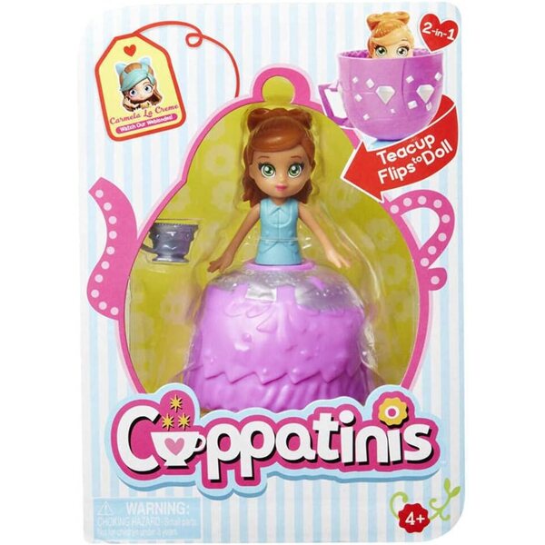 Cuppatinis Minipuppe Carmela La Creme – In eine Tasse verwandelbare Puppe 7,6 cm