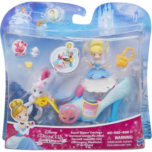 Disney Prinzessin Aschenputtel mit Wagen und Zubehör, Spiel für Mädchen