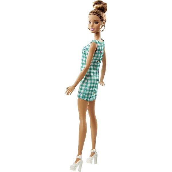 Barbie Fashionistas 50 Vichy: Puppe mit kariertem Kleid und trendigen Accessoires