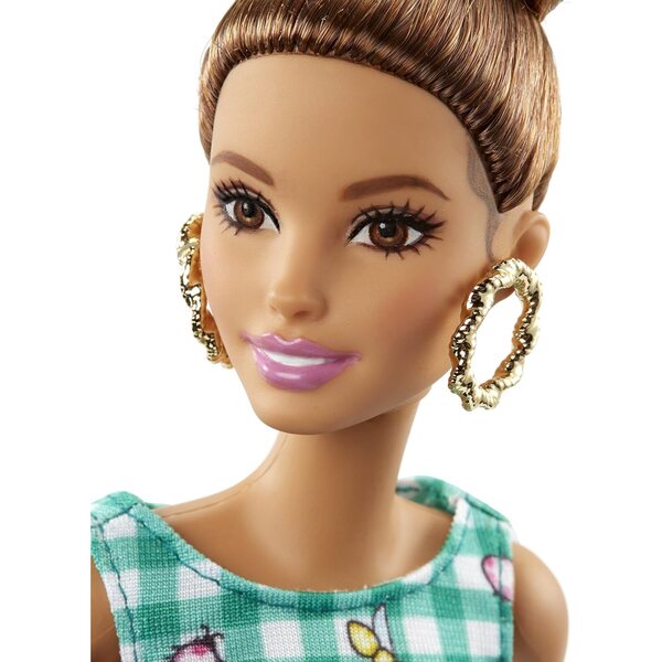Barbie Fashionistas 50 Vichy: Puppe mit kariertem Kleid und trendigen Accessoires