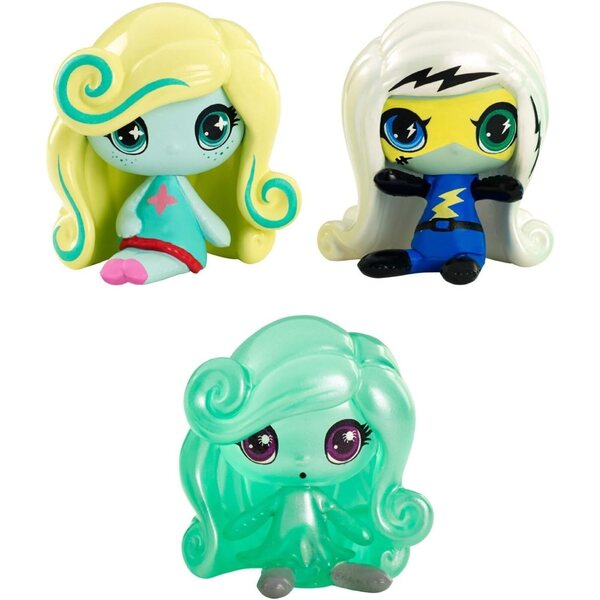 Monster High Minis Pack 3 exklusive Frankie Stein-, Lagoona Blue- und Twyla-Charaktere