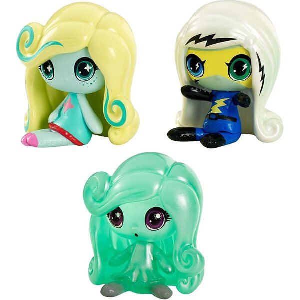 Monster High Minis Pack 3 exklusive Frankie Stein-, Lagoona Blue- und Twyla-Charaktere